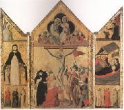 Shool of Bologna Triptych with the Crucifixion (mk05) oil painting picture wholesale